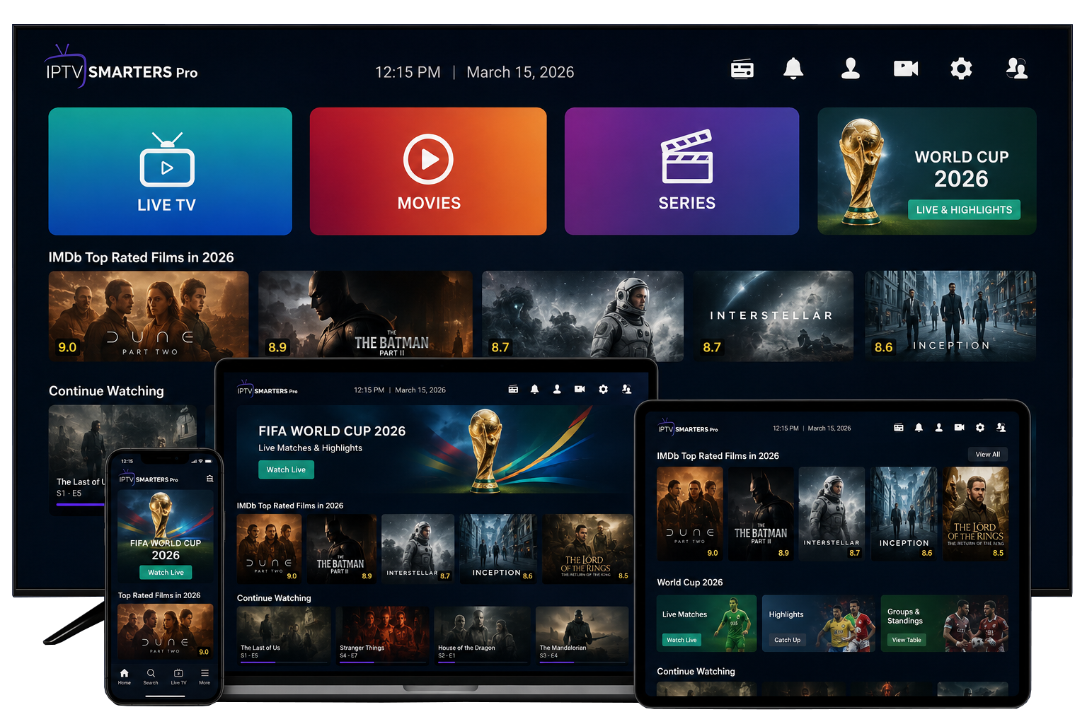 IPTV Smarters Pro France sur Smart TV, tablette, PC et smartphone